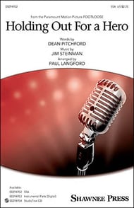 cover Holding Out for a Hero SSA choral sheet music cover